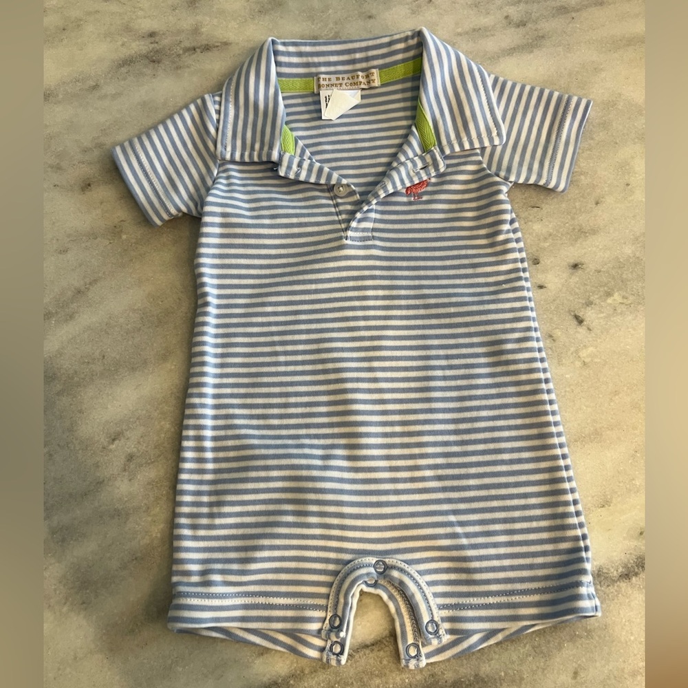 Beaufort bonnet baby boy romper